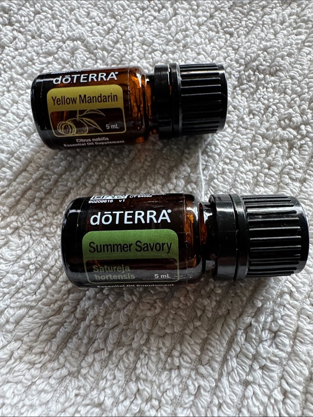 Doterra Essential Oil Trio - Yellow, Orange, Green Labels